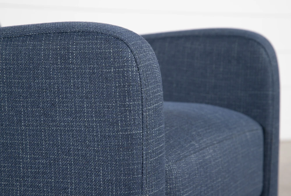 Darnell Blue Push Back Recliner 4 Darnell Blue Push Back Recliner - Image 4