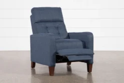 Darnell Blue Push Back Recliner 8 Darnell Blue Push Back Recliner -Living Room Furniture Shop 252108 blue polyester push back recline 03