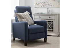 Darnell Blue Push Back Recliner 11 Darnell Blue Push Back Recliner -Living Room Furniture Shop 252108 blue polyester push back room 35
