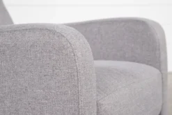 Darnell Grey Push Back Recliner -Living Room Furniture Shop 252110 grey polyester push back arm 04