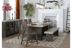 Titan 74" Dining Bench -Living Room Furniture Shop 252449 grey wood dining bench room 45