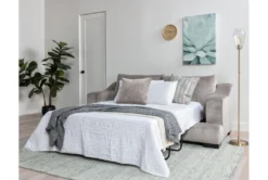 Lodge Foam Chenille 96" Queen Sleeper -Living Room Furniture Shop 252972 grey fabric sleeper room 11