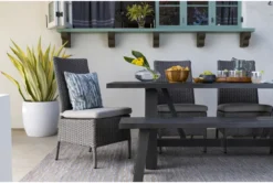 Panama Outdoor Dining Bench -Living Room Furniture Shop 253557 brown metal dining bench room 41