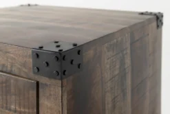 Wally End Table -Living Room Furniture Shop 254047 brown wood end table detail 05