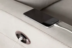 Jarrell Light Grey 71" Power Reclining Storage Console Loveseat With USB 13 Jarrell Light Grey 71" Power Reclining Storage Console Loveseat With USB -Living Room Furniture Shop 254378 v2 grey fabric console loveseat detail 06