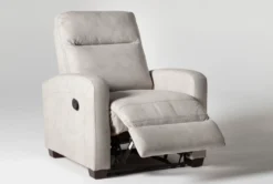 Jarrell Light Grey Manual Recliner 7 Jarrell Light Grey Manual Recliner -Living Room Furniture Shop 254382 v2 grey fabric recliner side 03