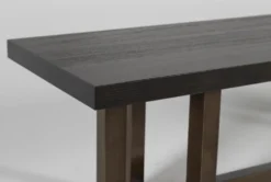 Pierce Espresso 66" Bench -Living Room Furniture Shop 254416 black wood dining bench detail 44