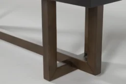 Pierce Espresso 66" Bench -Living Room Furniture Shop 254416 black wood dining bench detail 45