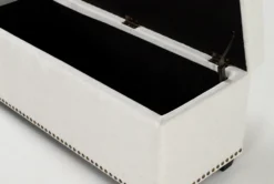 Sophia II Storage Bench -Living Room Furniture Shop 255550 beige fabric daybed feature 04