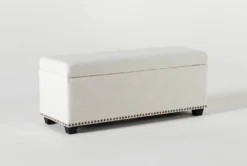 Sophia II Storage Bench -Living Room Furniture Shop 255550 beige fabric daybed side 02