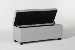 Boswell Storage Bench -Living Room Furniture Shop 255563 grey fabric bench side 19
