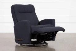 Dale IV Fabric Swivel Glider Recliner 10 Dale IV Fabric Swivel Glider Recliner -Living Room Furniture Shop 255885 blue fabric swivel glider recline 03