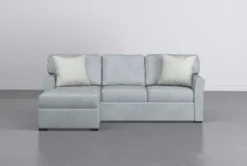 Aspen Tranquil Foam Modular 93" Reversible Chaise Sleeper With Storage Ottoman