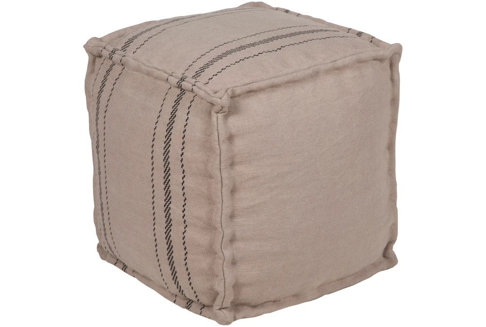 Pouf-Jude Khaki And Blue 1 Pouf-Jude Khaki And Blue