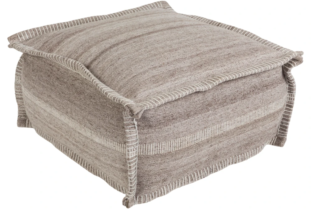 Pouf-Natual Fiber Stripes Natural 1 Pouf-Natual Fiber Stripes Natural