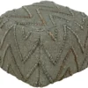 Pouf-Jute Chevron Green