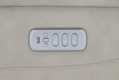 Serena Taupe Leather Power Recliner With Power Headrest, Lumbar & USB 16 Serena Taupe Leather Power Recliner With Power Headrest, Lumbar & USB -Living Room Furniture Shop 256702 brown leather wallaway hardware 51