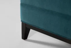 Holden IV 51" Velvet Settee 12 Holden IV 51" Velvet Settee -Living Room Furniture Shop 260504 blue fabric settee detail 45 1