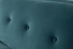 Holden IV 51" Velvet Settee 13 Holden IV 51" Velvet Settee -Living Room Furniture Shop 260504 blue fabric settee detail 46 1