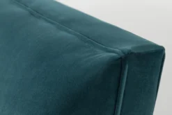 Holden IV 51" Velvet Settee 14 Holden IV 51" Velvet Settee -Living Room Furniture Shop 260504 blue fabric settee detail 47 1