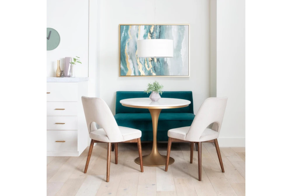 Holden IV 51" Velvet Settee 9 Holden IV 51" Velvet Settee - Image 9