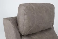 Thorpe Mocha Power Lift Recliner With Power Headrest -Living Room Furniture Shop 260879 brown polyester lift detail 44