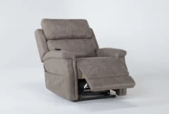 Thorpe Mocha Power Lift Recliner With Power Headrest -Living Room Furniture Shop 260879 brown polyester lift recline 23