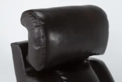 Eastwood Espresso Home Theater Power Wallaway Recliner With Power Headrest & USB -Living Room Furniture Shop 260961 brown polyester wallaway detail 44