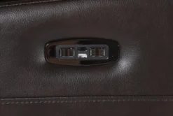 Eastwood Espresso Home Theater Power Wallaway Recliner With Power Headrest & USB -Living Room Furniture Shop 260961 brown polyester wallaway hardware 52