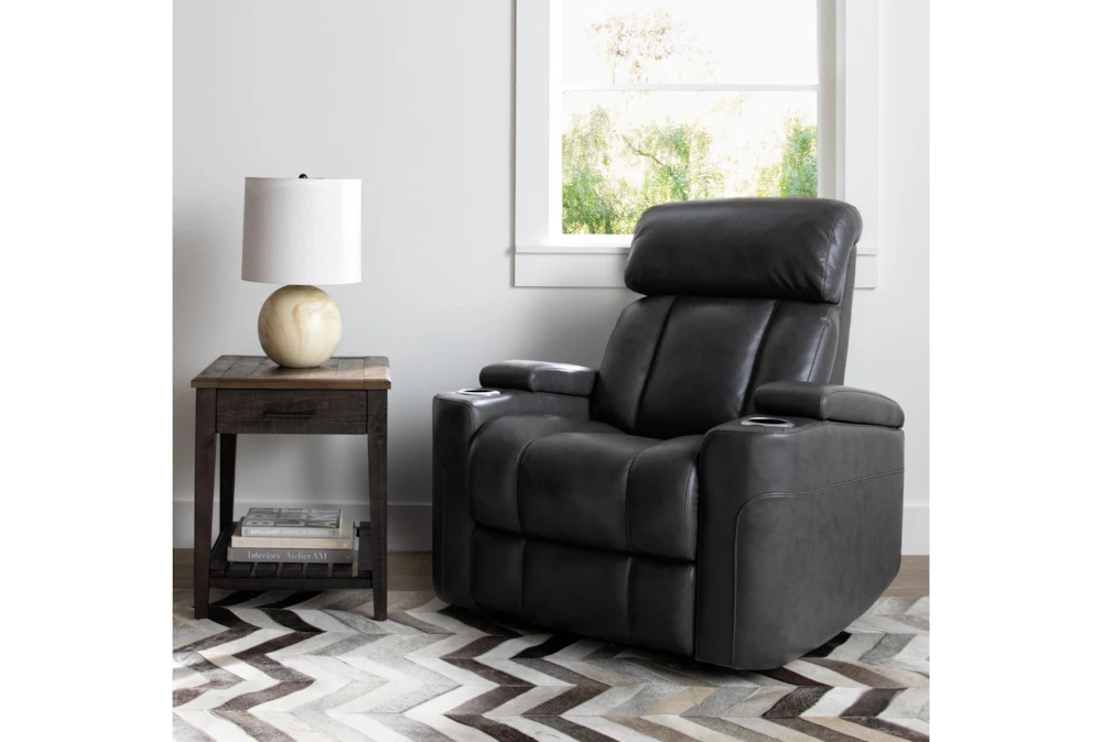 Eastwood Graphite Home Theater Power Wallaway Recliner With Power Headrest & USB 11 Eastwood Graphite Home Theater Power Wallaway Recliner With Power Headrest & USB - Image 11