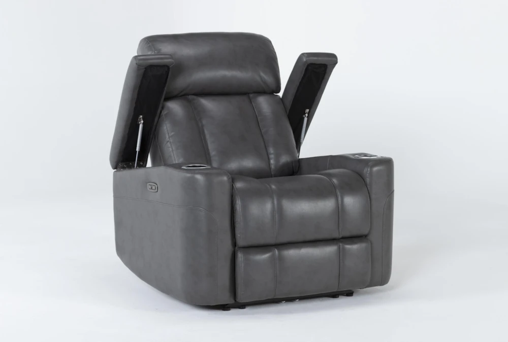 Eastwood Graphite Home Theater Power Wallaway Recliner With Power Headrest & USB 3 Eastwood Graphite Home Theater Power Wallaway Recliner With Power Headrest & USB - Image 3
