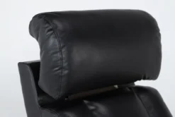 Eastwood Midnight Home Theater Power Wallaway Recliner With Power Headrest & USB -Living Room Furniture Shop 260963 black polyester wallaway detail 44