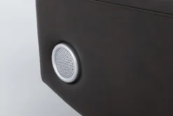 Eastwood Espresso Home Theater Power Wallaway Recliner With Power Headrest, Bluetooth & USB -Living Room Furniture Shop 260964 brown polyester wallaway detail 45