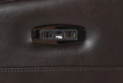 Eastwood Espresso Home Theater Power Wallaway Recliner With Power Headrest, Bluetooth & USB -Living Room Furniture Shop 260964 brown polyester wallaway hardware 52