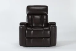 Eastwood Espresso Home Theater Power Wallaway Recliner With Power Headrest, Bluetooth & USB