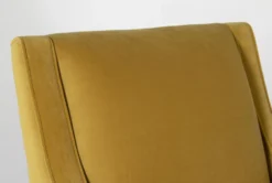 Faust II 31" Velvet Accent Chair -Living Room Furniture Shop 260984 yellow fabric accent chair detail 44