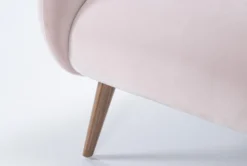 Amber 33" Velvet Accent Chair -Living Room Furniture Shop 260985 pink fabric accent chair detail 45