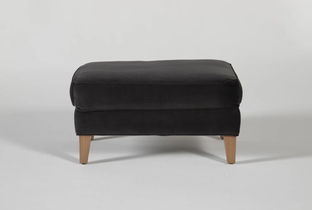 Abigail IV 32" Velvet Ottoman 1 Abigail IV 32" Velvet Ottoman
