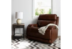 Victor Chestnut Power Zero Gravity Recliner With Power Headrest & Lumbar -Living Room Furniture Shop 261004 brown leather recliner room 60