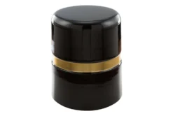 Round Gold + Black Accent Table