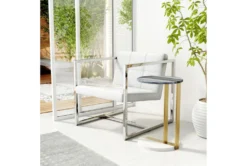 Gold + Silver C Table 30 Gold + Silver C Table -Living Room Furniture Shop 261934 black marble end table room 71
