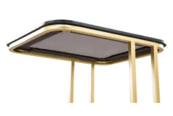 Black + Gold C Table -Living Room Furniture Shop 261946 black marble accent table detail 68