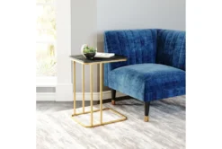 Black + Gold C Table -Living Room Furniture Shop 261946 black marble accent table room 85