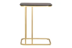 Black + Gold C Table -Living Room Furniture Shop 261946 black marble end table detail 44