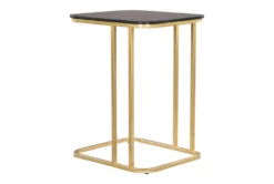 Black + Gold C Table -Living Room Furniture Shop 261946 black marble end table detail 48