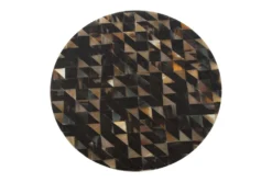 Black Geo Pattern Accent Table -Living Room Furniture Shop 261948 multicolor marble accent table detail 61