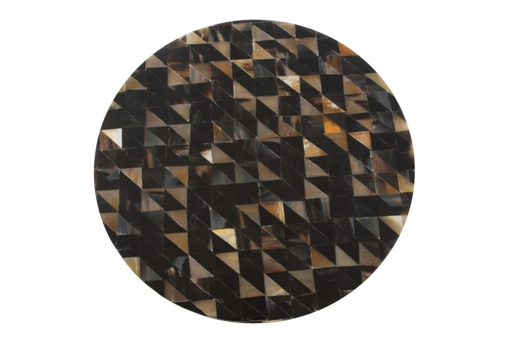 Black Geo Pattern Accent Table - Image 7