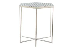 Black + White Pattern Accent Table 20 Black + White Pattern Accent Table -Living Room Furniture Shop 261949 black stone accent table detail 61