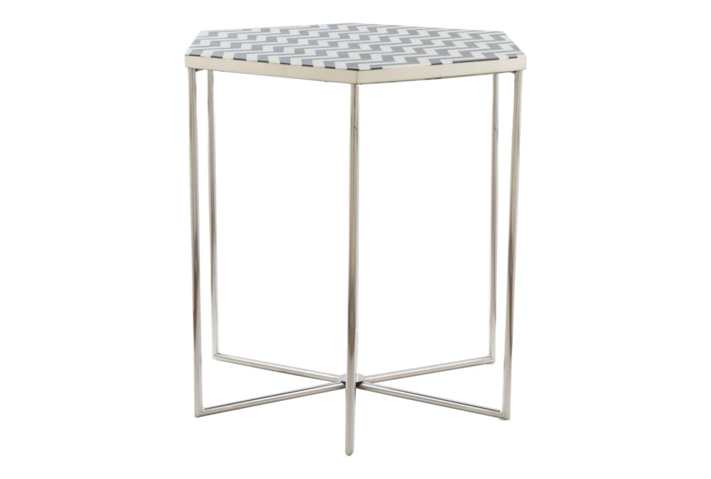 Black + White Pattern Accent Table 8 Black + White Pattern Accent Table - Image 8