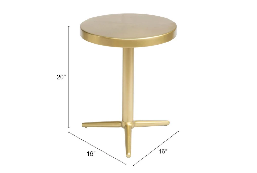 Gold Round Accent Table 7 Gold Round Accent Table - Image 7